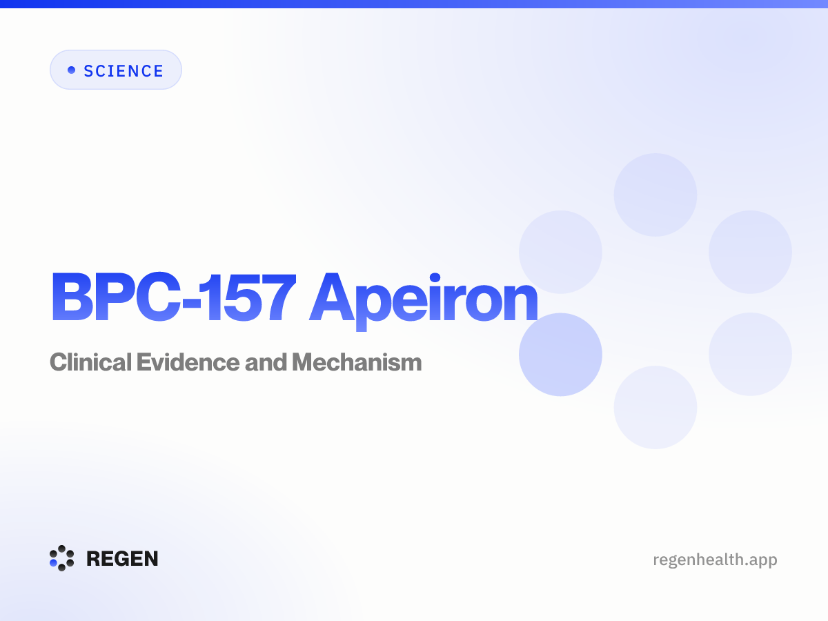BPC-157 Apeiron: Clinical Evidence and Mechanism