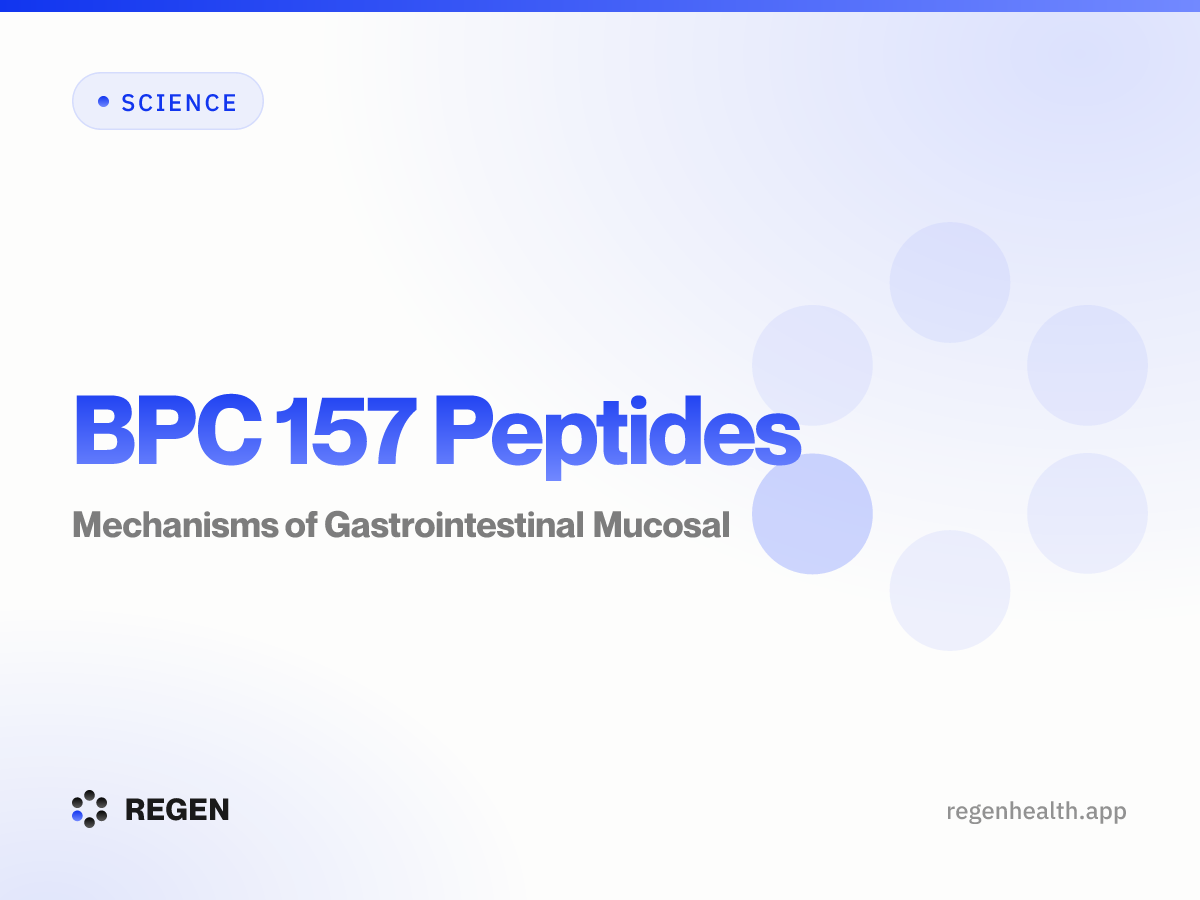BPC 157 Peptides: Mechanisms of Gastrointestinal Mucosal
