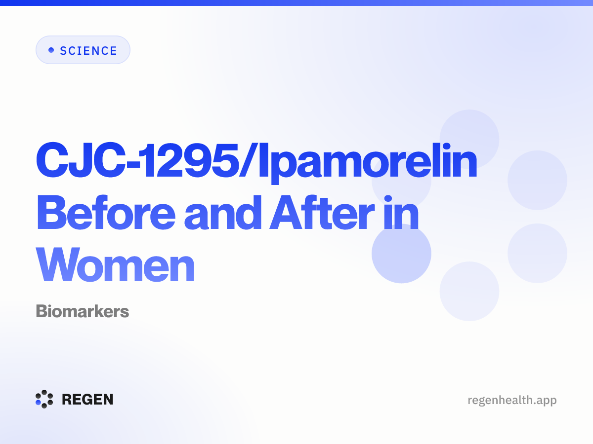 CJC-1295/Ipamorelin Before and After in Women: Biomarkers