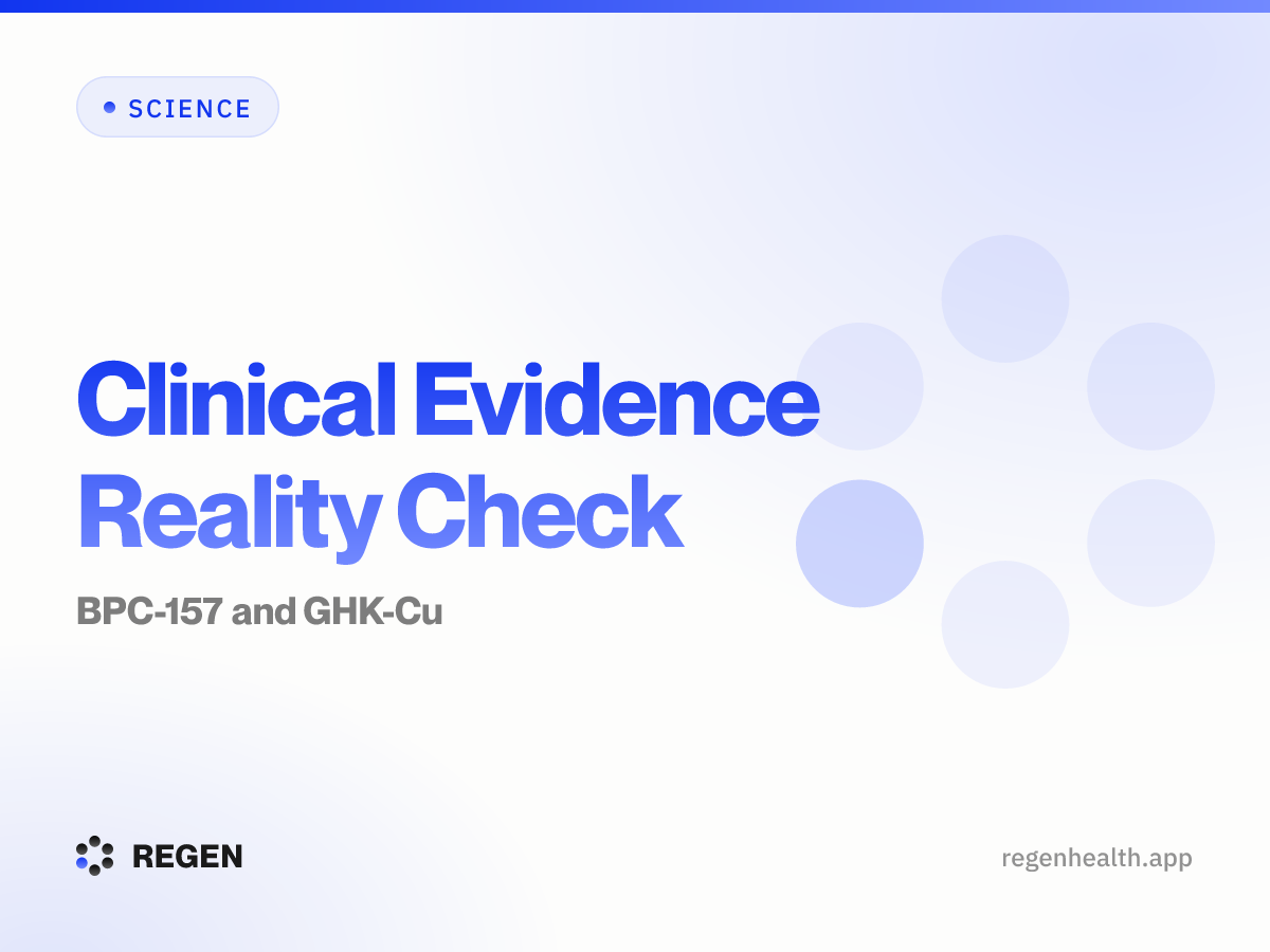 Clinical Evidence Reality Check: BPC-157 and GHK-Cu
