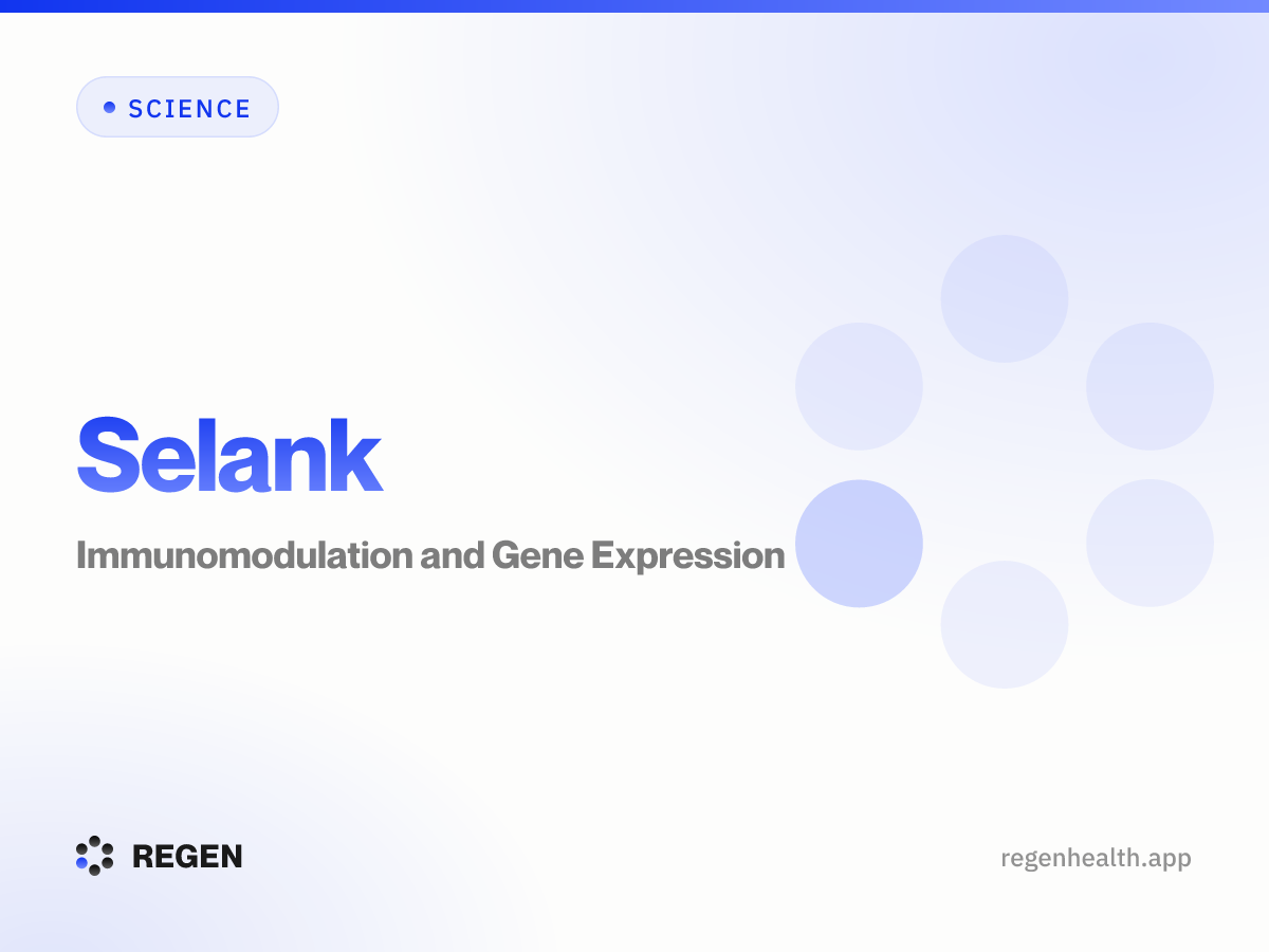 Selank: Immunomodulation and Gene Expression